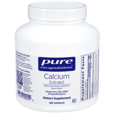 Calcium (Citrate) Pure Encapsulations  (180 capsules)