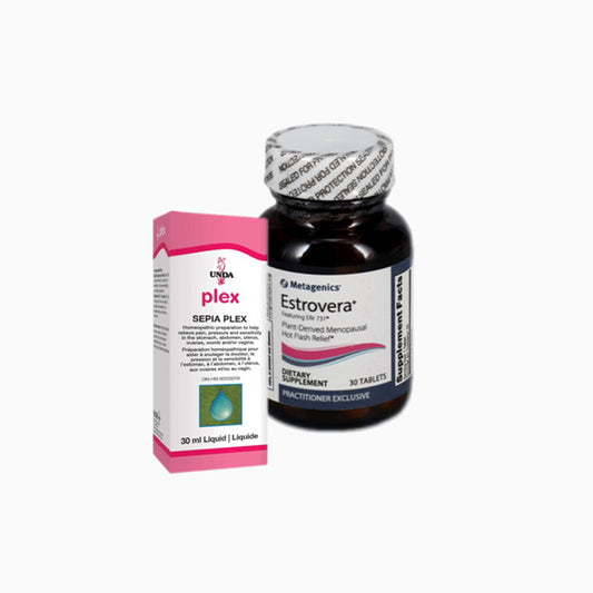 Package No.2411 (Estrovera® Menopause Metagenics (30 Capsules)&Sepia Plex Seroyal/Unda   (30 Milliliters))